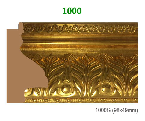 Thanh khung, phào (nẹp) làm khung tranh, khung hình mã 1000G